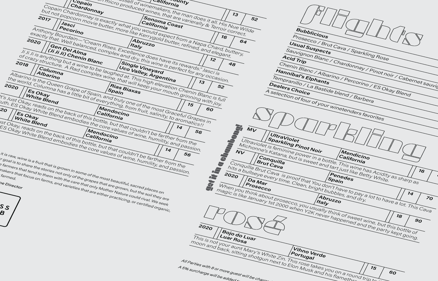Press Club SF Menu